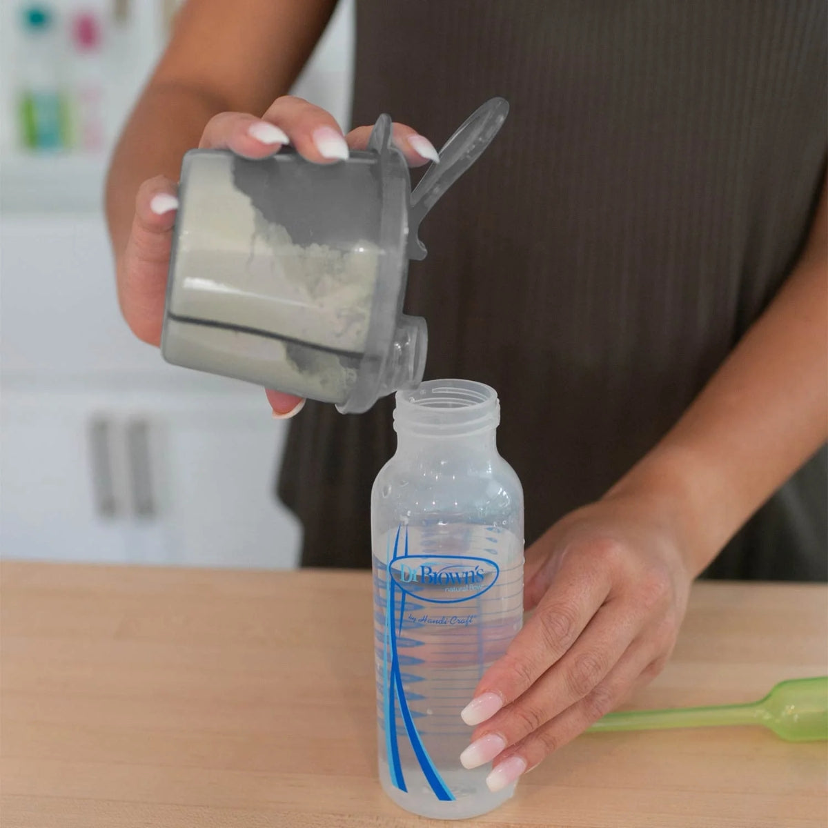 Dr. Brown’s Baby Formula Dispenser Gray - On-the-Go Formula Prep