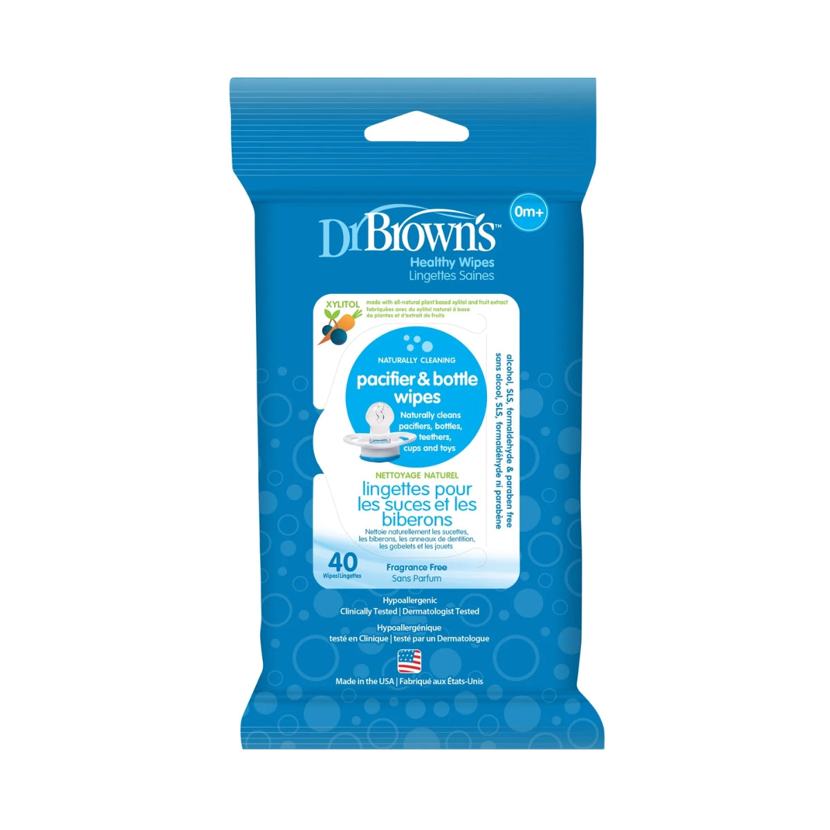 Dr. Brown's Pacifier & Bottle Healthy Wipes - Gentle Formula