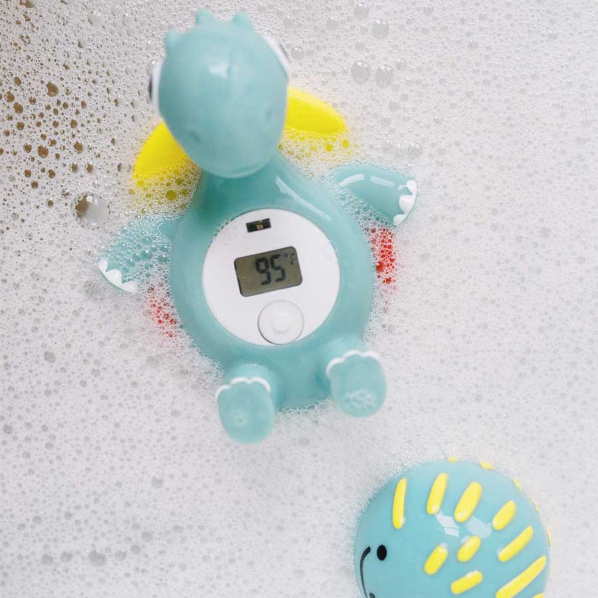 Dr. Brown's CleanUp Temposaurus Floating Bath Thermometer - Fun Floating Dinosaur Design