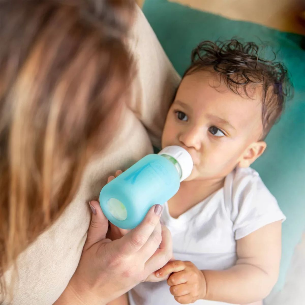 Dr. Brown’s Options+ Anti-Colic Narrow Glass Baby Bottle 4oz - Newborn-Friendly & Easy to Clean