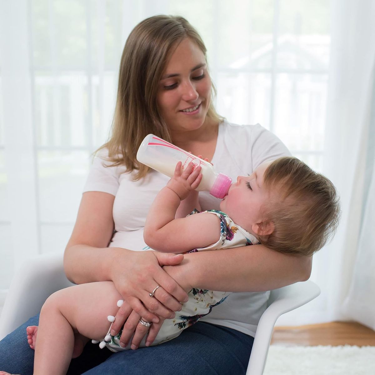 Dr. Brown’s Options+ Anti-Colic Newborn Narrow Baby Bottle Gift Set Pink - 0m+ - Natural Breast-Like Feeding